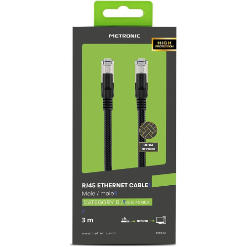 CAVO RETE RJ45 CAT8 3M METRONIC 395632