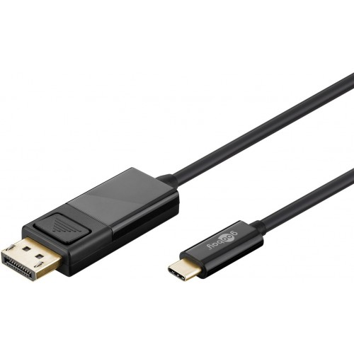 Cavo adattatore USB-C™- DisplayPort™, 4K 60 Hz, 1,20 m, nero Spina USB-C™ Spina DisplayPort™
