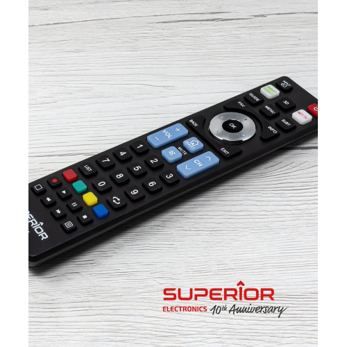 Superior Electronics SUPTRB019 Ready5 Smart- Telecomando universale, Per tutti i televisori LG, Samsung, Sony, Philips e Panasonic costruiti a partire dal 2000