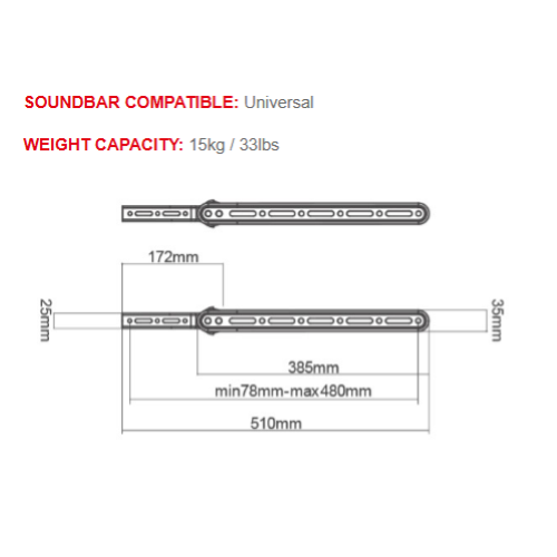 Supporto TV SOUNDBAR O DECODER Superior