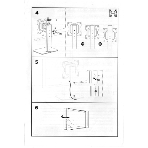 Superior Supporto TV universale da tavolo, per TV da 23" a 43" fino a 40kg