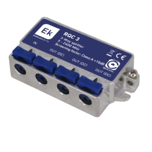 PARTITORE TV MINI 3 USCITE QUICOAX 5-2400MHZ EK EK141011