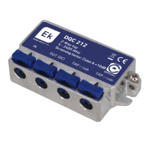 DERIVATORE TV 2 USCITE QUICOAX 12DB 5-2400MHZ EK EK141012