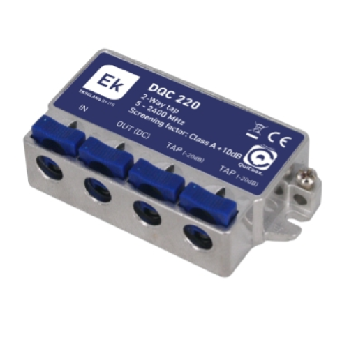 DERIVATORE TV 2 USCITE QUICOAX 20DB 5-2400MHZ EK EK141014