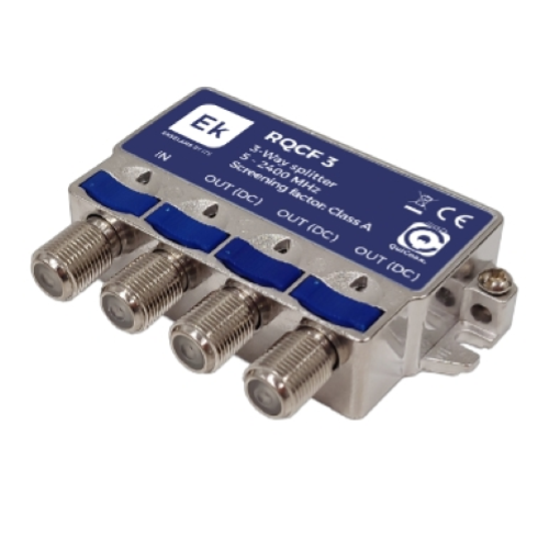 PARTITORE TV 3 USCITE RQCF 3 QUICOAX/F 5-2400MHZ EK141026