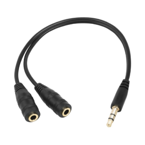 SDOPPIATORE AUDIO STEREO 1 SPINA 3,5MM / 2 PRESE 3,5MM GBC