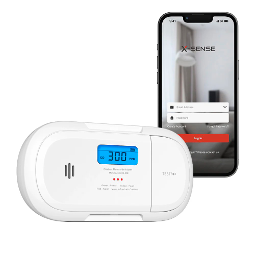 X-Sense Sensore CO-Monossido Wi-Fi a batteria sostituibile