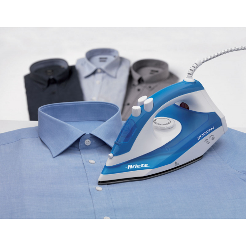 FERRO DA STIRO VAPORE 2000W BIANCO/BLU ARIETE 6234