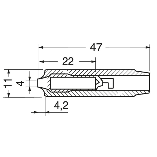 PRESE NERA A BANANA Ø 4 mm FLESSIBILI