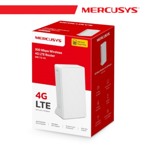 ROUTER 4G LTE WI-FI N300 MERCUSYS MB110-4G V2