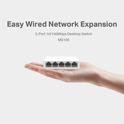 SWITCH DESKTOP 5 PORTE 10/100 MERCUSYS MS105