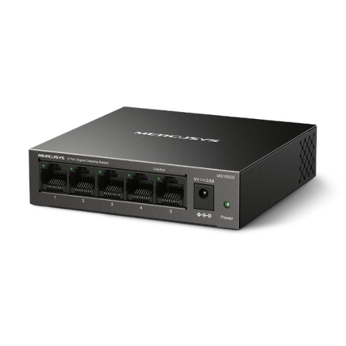 SWITCH DESKTOP 5 PORTE GIGABIT METALLO MERCUSYS MS105GS
