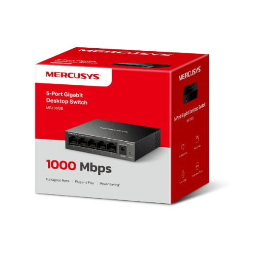 SWITCH DESKTOP 5 PORTE GIGABIT METALLO MERCUSYS MS105GS