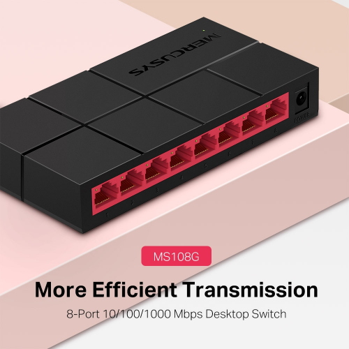 SWITCH DESKTOP 8 PORTE GIGABIT MERCUSYS MS108G