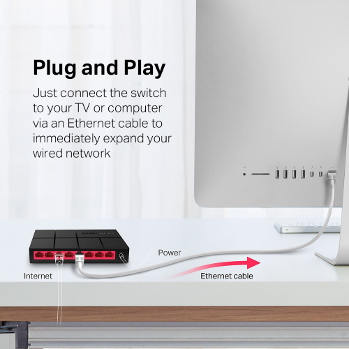 SWITCH DESKTOP 8 PORTE GIGABIT MERCUSYS MS108G