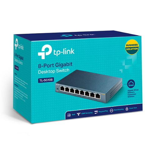 SWITCH DESKTOP 8 PORTE GIGABIT METALLO TP-LINK TL-SG108