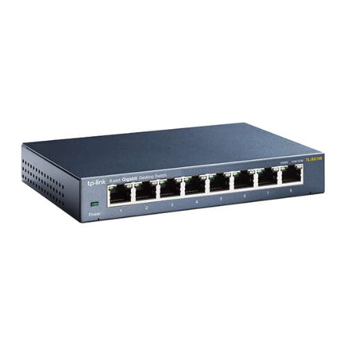 SWITCH DESKTOP 8 PORTE GIGABIT METALLO TP-LINK TL-SG108