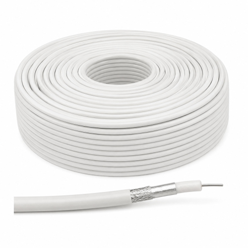 CAVO COASSIALE TV/SAT 6,8MM 75 OHM CLASSE B METRONIC 414221 Vendita al mt.