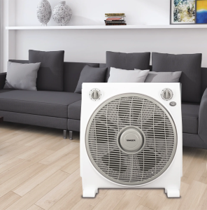 Ventilatore box fan Termozeta TZWZ07 Windzeta Box 30 cm bianco con timer