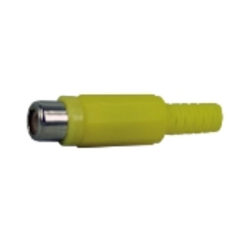 Presa rca GIALLA con guidacavo