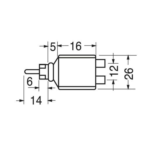 ADATTATORE DA SPINA RCA A 2 PRESE RCA