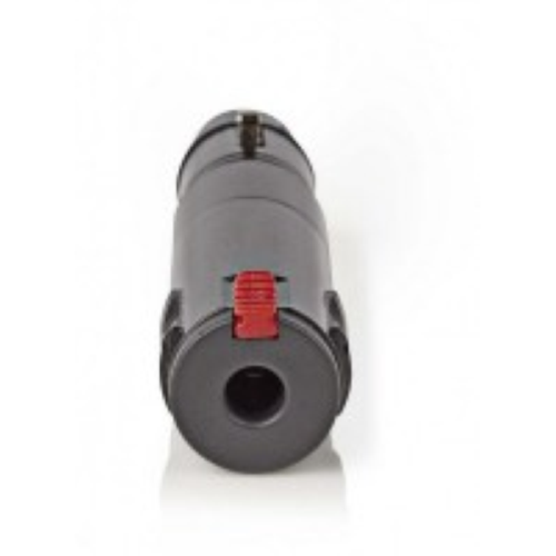 Adattatore XLR Stereo XLR 3 pin Femmina-6,3 mm Femmina Nero