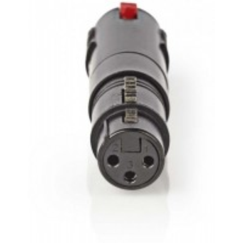 Adattatore XLR Stereo XLR 3 pin Femmina-6,3 mm Femmina Nero