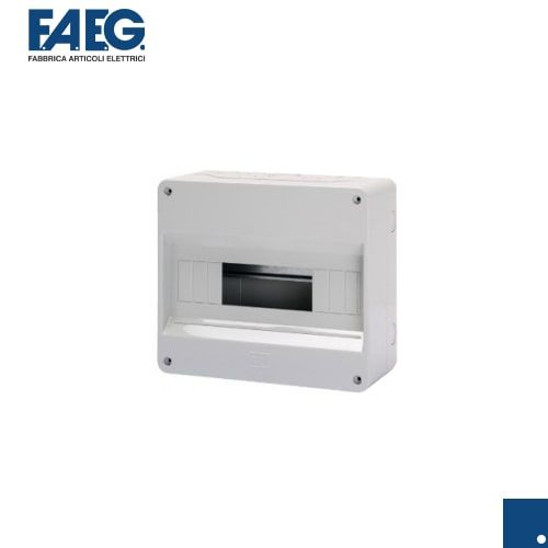 Centralino da parete 4-8 Moduli DIN con barra in metallo, IP40, Senza portello, Grigio , Tecnopolimero FAEG FG14108