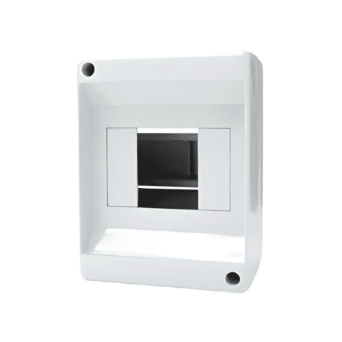 Centralino da parete 2-4 Moduli DIN con barra stampata sulla base grigio FAEG FG14012
