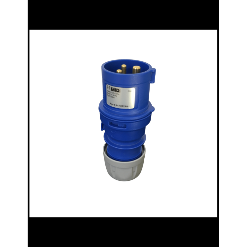 Spina industriale CEE 2P+T 16A 230V, IP44 con cablaggio a vite blu FAEG FG23501