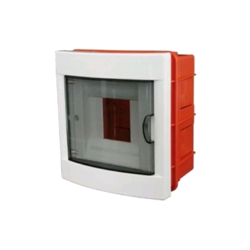 Centralino da Incasso 4 Moduli DIN con sportello fume trasparente in policarbonato bianco FAEG FG14304