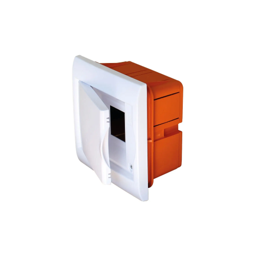 Centralino da incasso 4 moduli con cornice bianca e portello bianco 160x170x75mm IP40 FAEG - FG14604